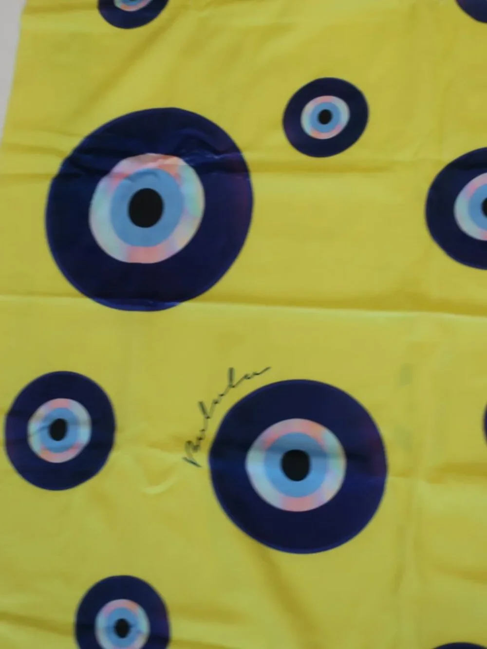 NWT Womens Bululu Yellow Multicolor (Item- 772) Evil Eye Swim Beach Towel